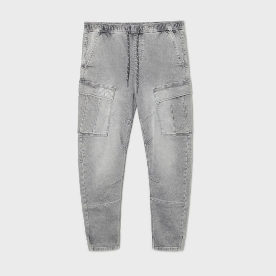 Zdjęcie produktu Cropp - Jeansy jogger z kieszeniami cargo - szary