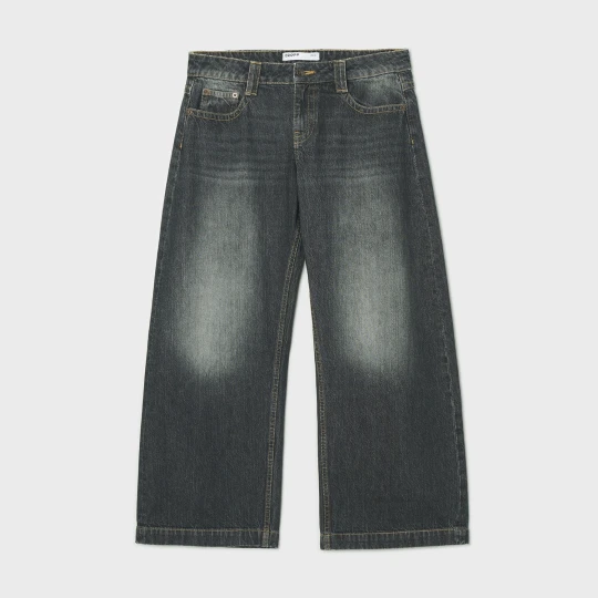 Zdjęcie produktu Cropp - Jeansy PETITE z efektem sprania - szary