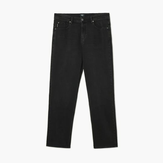 Zdjęcie produktu Cropp - Jeansy regular z efektem sprania - czarny