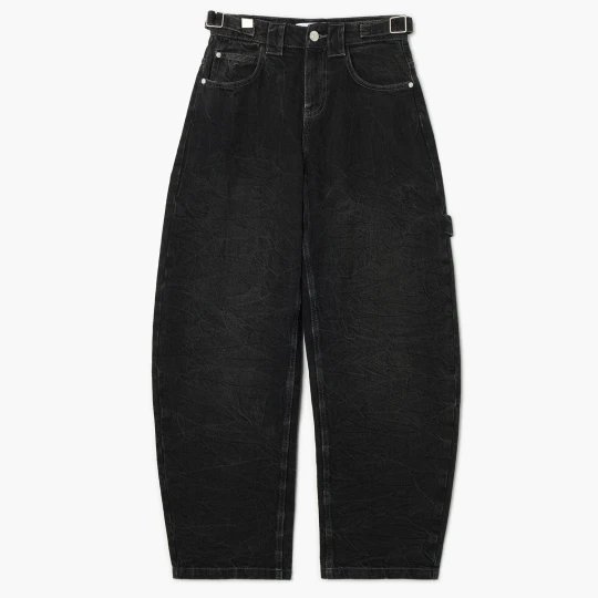 Zdjęcie produktu Cropp - Jeansy skater z efektem sprania - czarny