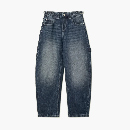 Zdjęcie produktu Cropp - Jeansy skater z efektem sprania - granatowy