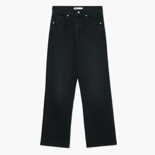 Zdjęcie produktu Cropp - Jeansy straight TALL z efektem sprania - czarny