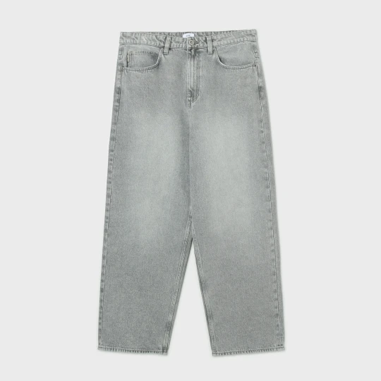 Zdjęcie produktu Cropp - Jeansy super baggy z efektem sprania - jasny szary