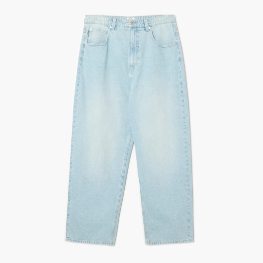 Zdjęcie produktu Cropp - Jeansy super baggy z efektem sprania - niebieski