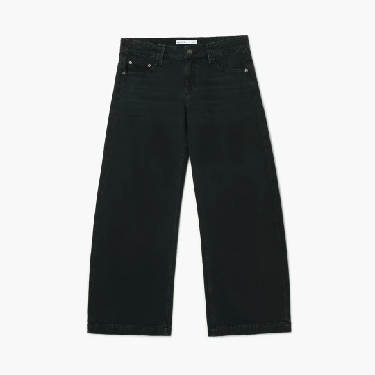 Zdjęcie produktu Cropp - Jeansy wide leg w stylu vintage - czarny