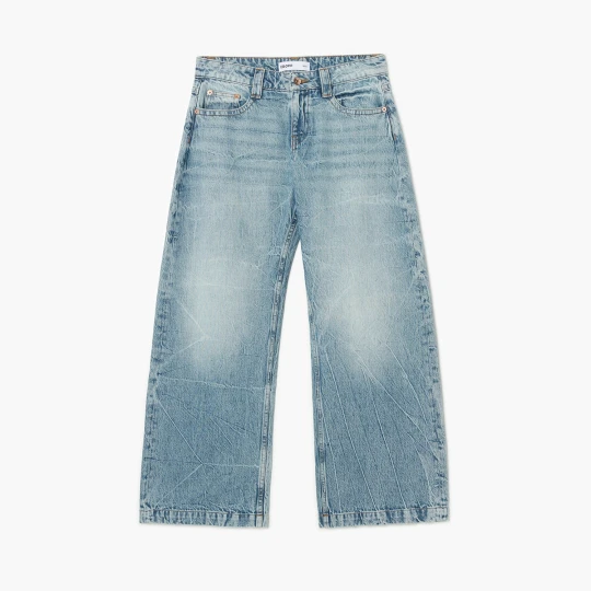 Zdjęcie produktu Cropp - Jeansy wide leg w stylu vintage - niebieski
