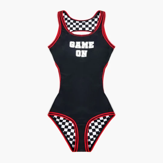 Zdjęcie produktu Cropp - Jednoczęściowy strój kąpielowy w sportowym stylu - czarny
