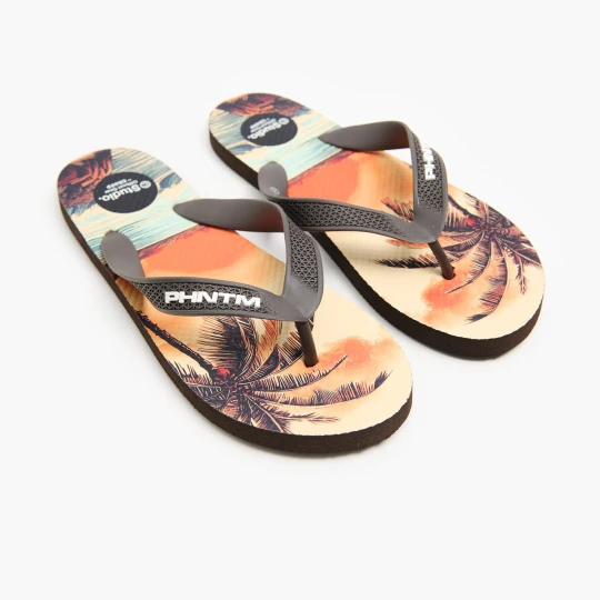 Zdjęcie produktu Cropp - Klapki japonki z wakacyjnym motywem - brązowy