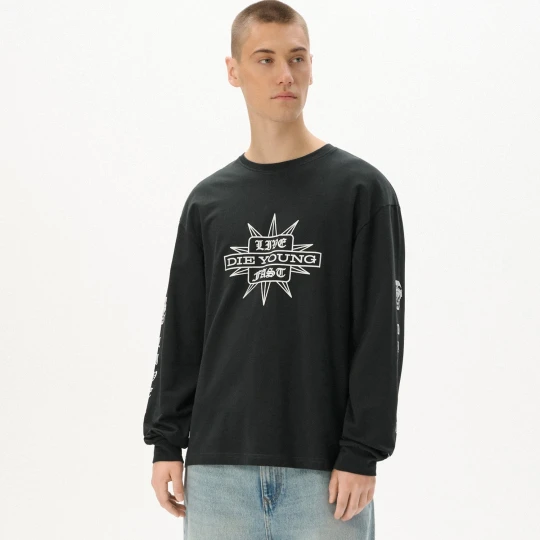 Zdjęcie produktu Cropp - Koszulka longsleeve z nadrukiem - czarny