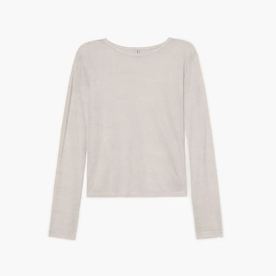 Zdjęcie produktu Cropp - Koszulka longsleeve z wiskozą - jasny szary