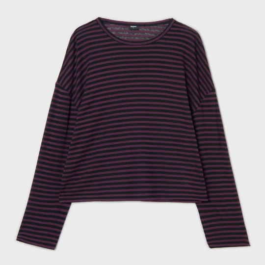 Zdjęcie produktu Cropp - Koszulka oversize w paski - fioletowy