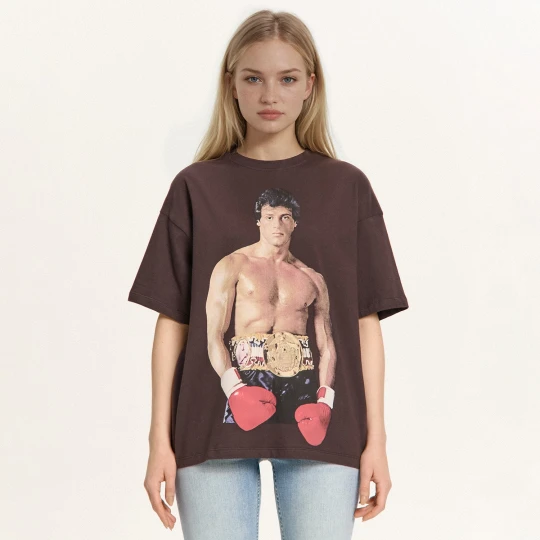 Zdjęcie produktu Cropp - Koszulka Rocky Balboa - szary