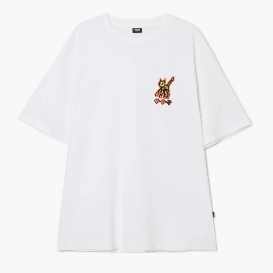 Zdjęcie produktu Cropp - Koszulka z haftem w stylu retro game - biały