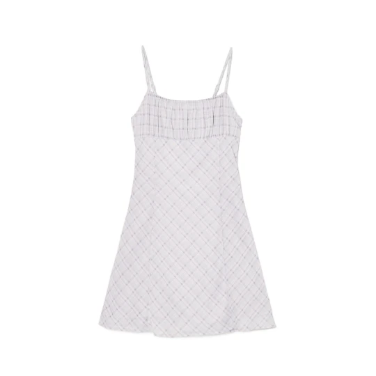 Zdjęcie produktu Cropp - Kraciasta sukienka mini typu babydoll - niebieski