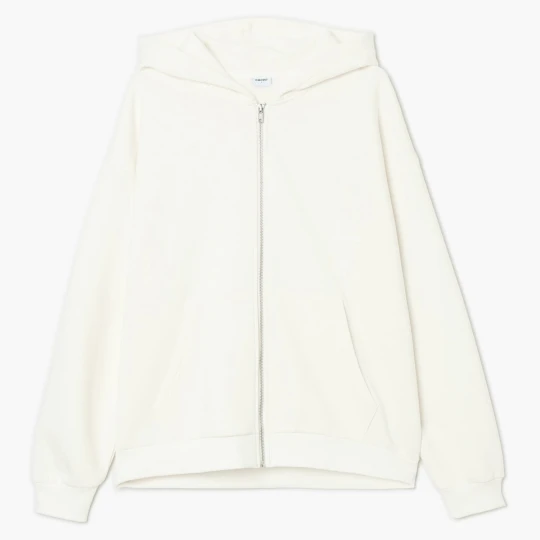 Zdjęcie produktu Cropp - Kremowa bluza oversize z kapturem - kremowy