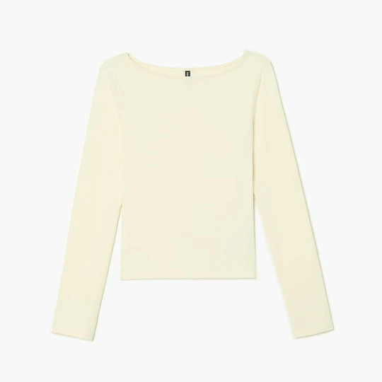 Zdjęcie produktu Cropp - Kremowa koszulka longsleeve - kremowy