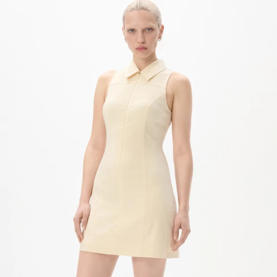 Zdjęcie produktu Cropp - Kremowa sukienka mini w sportowym stylu - kremowy