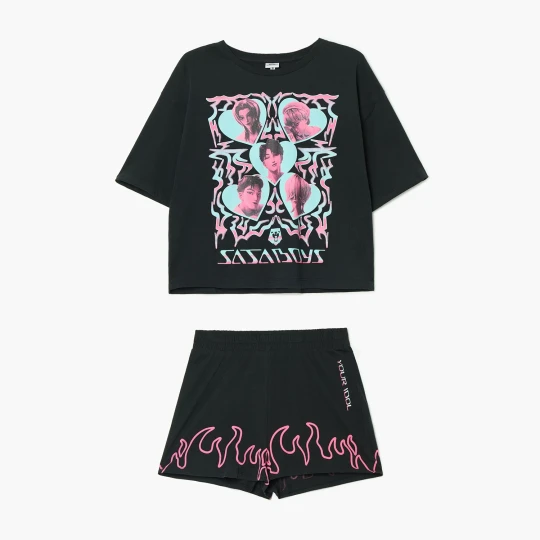 Zdjęcie produktu Cropp - Krótka piżama Saja Boys - czarny