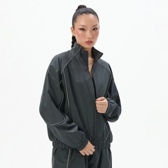 Zdjęcie produktu Cropp - Kurtka bomber w retro stylu - szary