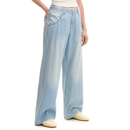 Zdjęcie produktu Cropp - Letnie jeansy z niskim stanem - niebieski