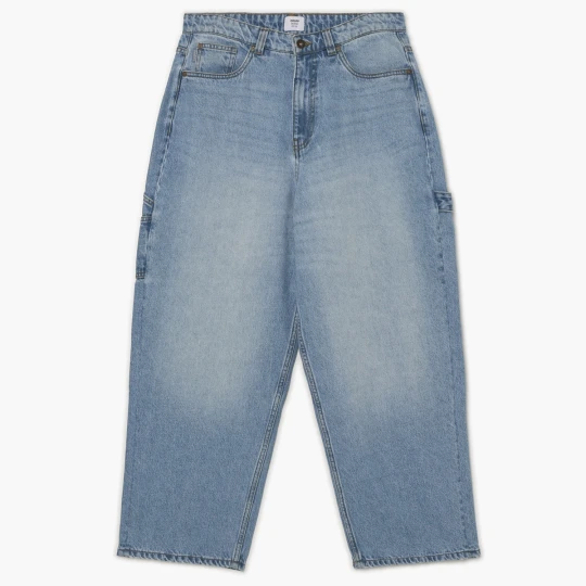 Zdjęcie produktu Cropp - Niebieskie jeansy skater z efektem sprania - niebieski