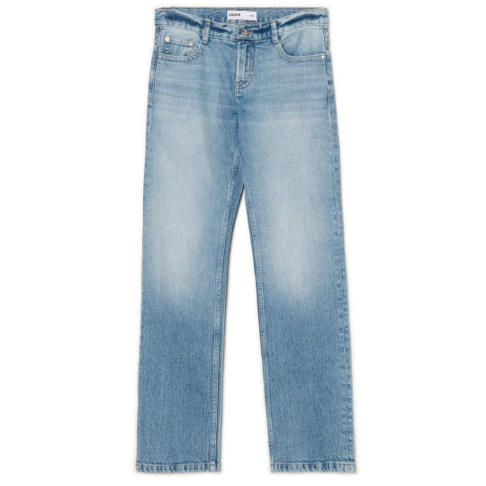Zdjęcie produktu Cropp - Niebieskie jeansy straight slim vintage - niebieski
