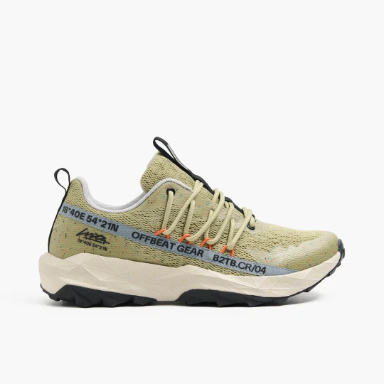 Zdjęcie produktu Cropp - Oliwkowe sneakersy pokryte siateczką - zielony