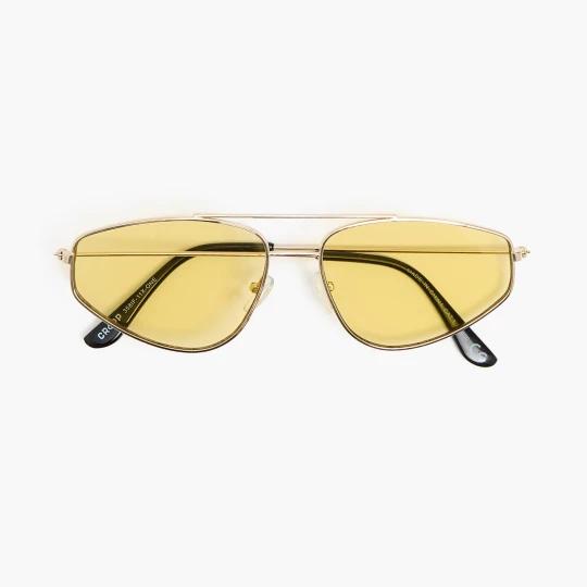 Zdjęcie produktu Cropp - Retro okulary przeciwsłoneczne typu aviator - żółty