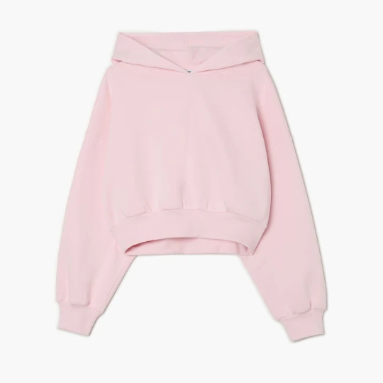 Zdjęcie produktu Cropp - Różowa bluza basic z kapturem - różowy