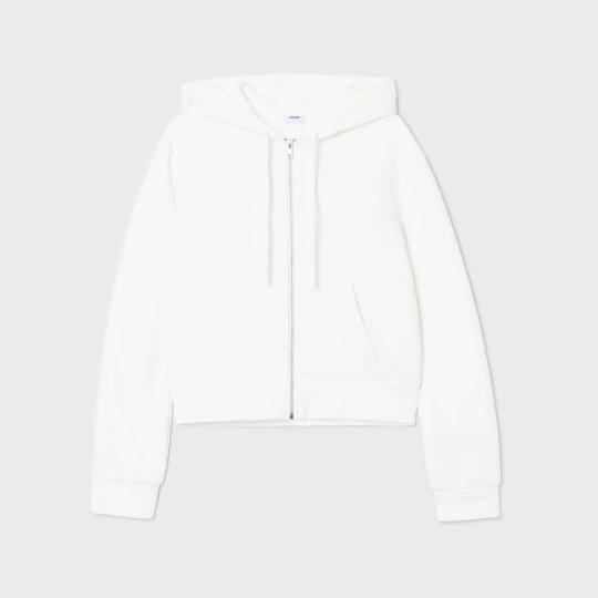 Zdjęcie produktu Cropp - Rozpinana bluza basic z kapturem - biały