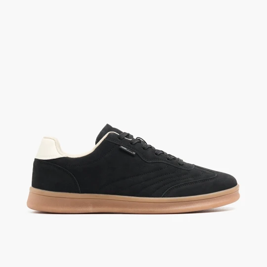 Zdjęcie produktu Cropp - Sneakersy z czarnej imitacji skóry - czarny