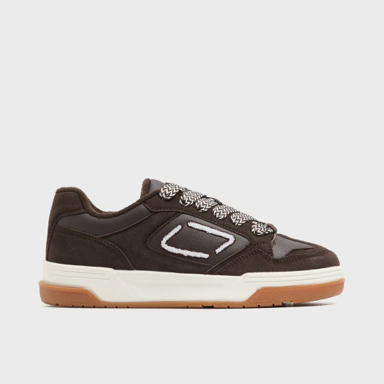 Zdjęcie produktu Cropp - Sneakersy ze sznurowadłami w prążki - brązowy