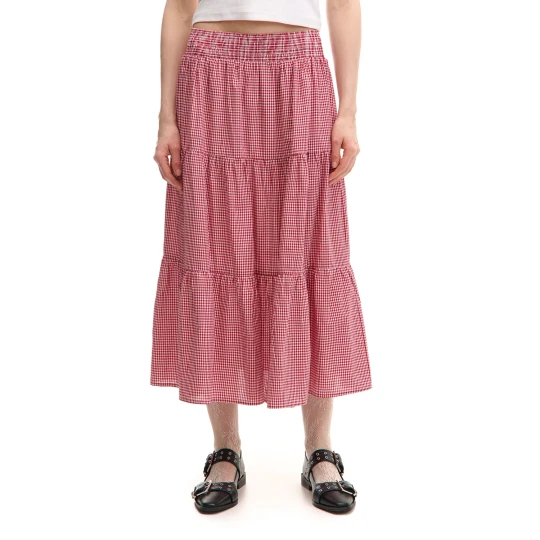 Zdjęcie produktu Cropp - Spódnica maxi w kratę - czerwony