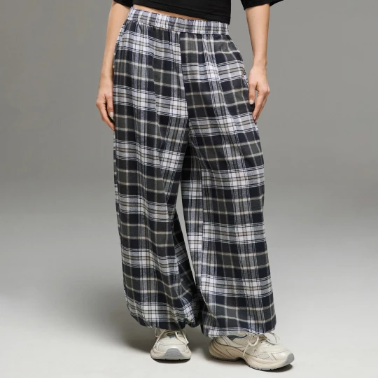 Zdjęcie produktu Cropp - Spodnie baggy w kratę - inny