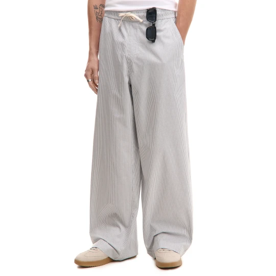 Zdjęcie produktu Cropp - Spodnie baggy w niebieskie paski - niebieski