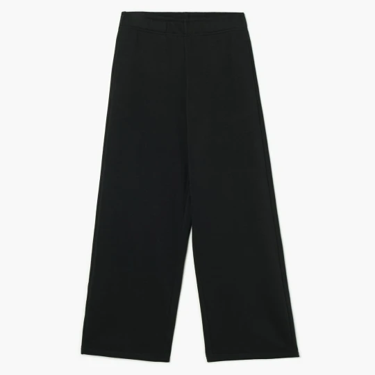 Zdjęcie produktu Cropp - Spodnie wide leg z efektem sprania PETITE - czarny