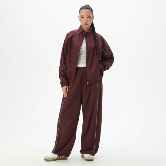 Zdjęcie produktu Cropp - Sportowe spodnie wide leg - kasztanowy