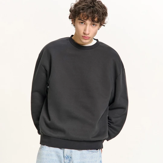 Zdjęcie produktu Cropp - Szara gładka bluza basic - szary