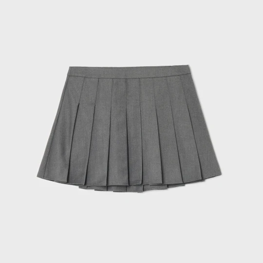 Zdjęcie produktu Cropp - Szara plisowana spódniczka mini - szary