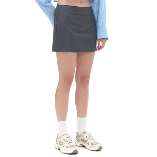 Zdjęcie produktu Cropp - Szara spódnica mini z wiskozą - szary
