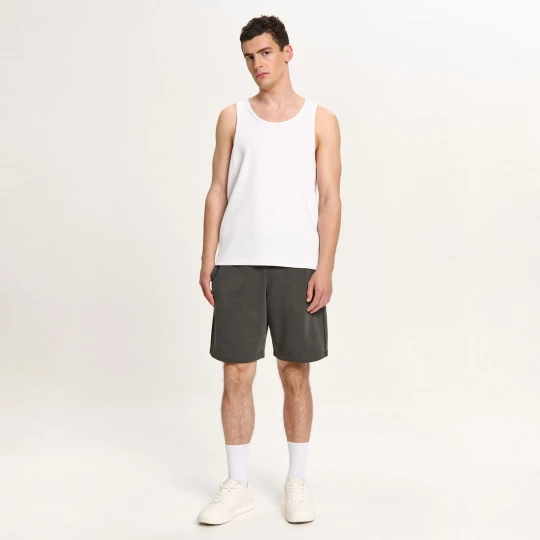 Zdjęcie produktu Cropp - Szare dresowe spodenki basic - szary
