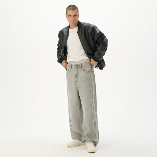 Zdjęcie produktu Cropp - Szare jeansy super baggy - jasny szary