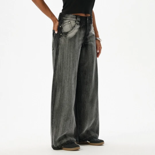 Zdjęcie produktu Cropp - Szare jeansy typu barrel workwear - szary