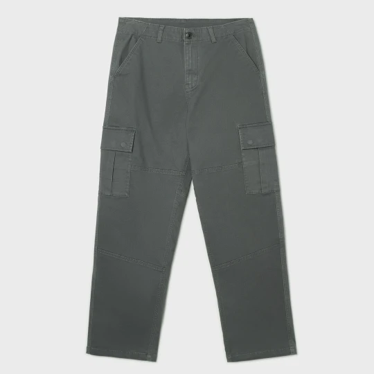 Zdjęcie produktu Cropp - Szare spodnie baggy z kieszeniami cargo - szary
