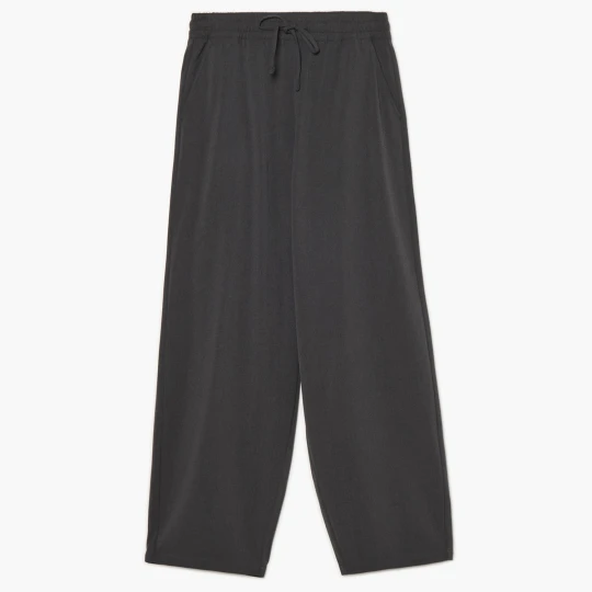 Zdjęcie produktu Cropp - Szare spodnie baggy z wiskozą - szary