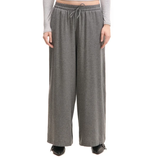 Zdjęcie produktu Cropp - Szare spodnie wide leg z wiskozą - szary