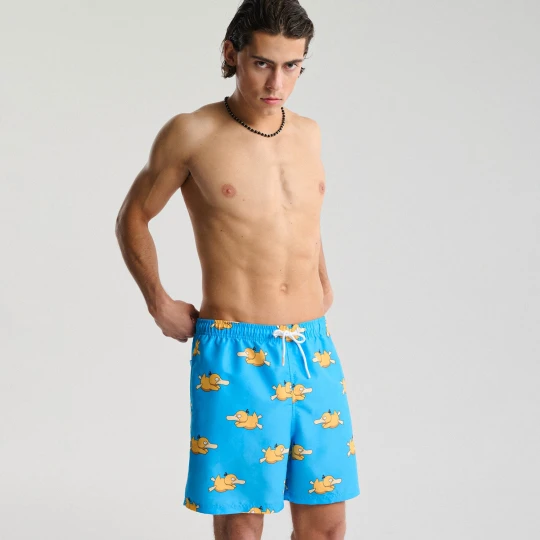 Zdjęcie produktu Cropp - Szorty kąpielowe Pokémon Psyduck - niebieski