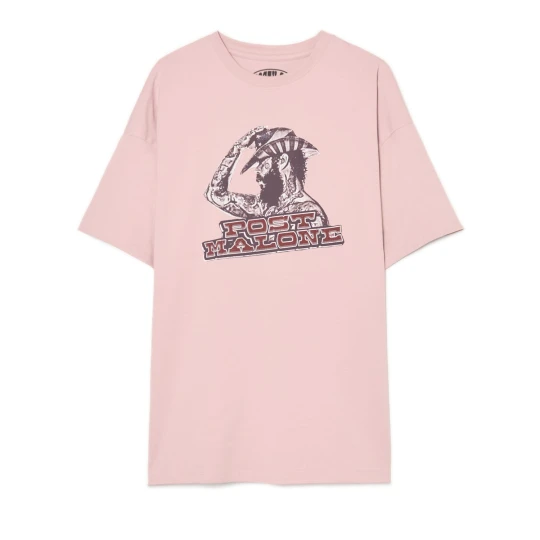 Zdjęcie produktu Cropp - T-shirt Post Malone - fioletowy