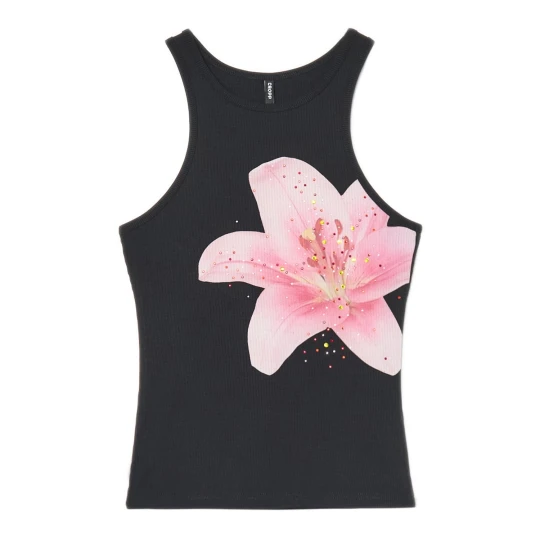 Zdjęcie produktu Cropp - Tank top z wiskozą - czarny