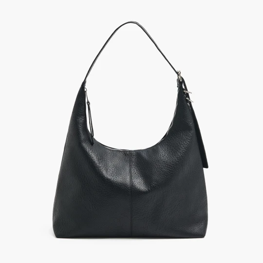 Zdjęcie produktu Cropp - Torebka hobo z metalowymi detalami - czarny